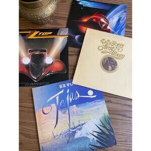 ZZ Top Record Lot Of 4 London Records Vinyl Album ZZ Top Albums